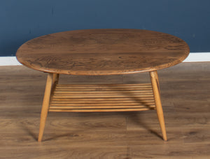 Retro Vintage Solid Elm Ercol Model 454 Supper Table, Coffee Table