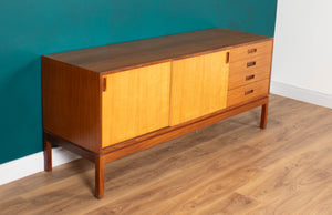 Retro Teak & Ash Mid-century 1960s Sideboard By Remploy