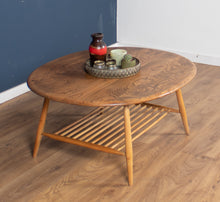 Load image into Gallery viewer, Retro Vintage Solid Elm Ercol Model 454 Supper Table, Coffee Table