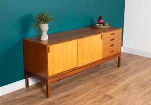 Retro Teak & Ash Mid-century 1960s Sideboard By Remploy