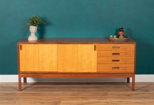 Retro Teak & Ash Mid-century 1960s Sideboard By Remploy