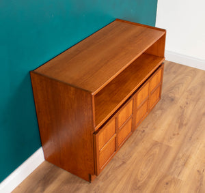 Retro Teak 1960s Nathan Squares Mid Century Sideboard TV Cabinet