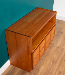 Retro Teak 1960s Nathan Squares Mid Century Sideboard TV Cabinet