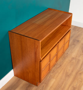 Retro Teak 1960s Nathan Squares Mid Century Sideboard TV Cabinet