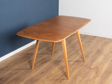 Load image into Gallery viewer, Retro Blonde Ercol Model 383 Dining Table &amp; Four Model 370 Windsor Kitchen Dining Chairs