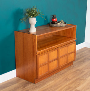 Retro Teak 1960s Nathan Squares Mid Century Sideboard TV Cabinet