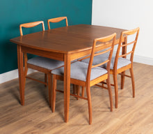 Load image into Gallery viewer, Retro Teak 1960s Vanson Dining Table &amp; 4 Chairs