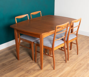 Retro Teak 1960s Vanson Dining Table & 4 Chairs