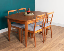 Load image into Gallery viewer, Retro Teak 1960s Vanson Dining Table &amp; 4 Chairs