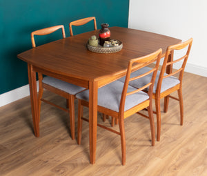 Retro Teak 1960s Vanson Dining Table & 4 Chairs