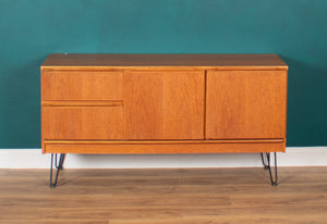 Retro Teak 1960s Mcintosh Sideboard On Hairpin Legs