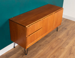 Retro Teak 1960s Mcintosh Sideboard On Hairpin Legs