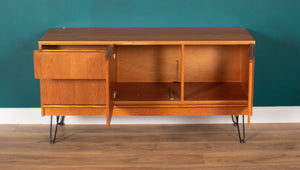 Retro Teak 1960s Mcintosh Sideboard On Hairpin Legs