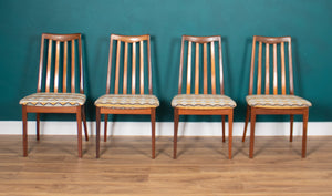 Retro Teak GPlan 1960s Fresco Dining Table & 4 Four Chairs By Victor Wilkins