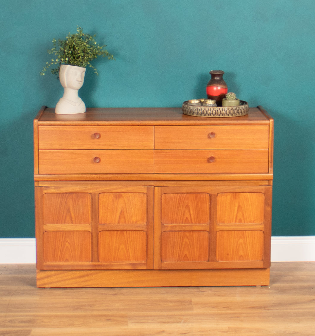 Retro Teak 1960s Nathan Squares Sideboard