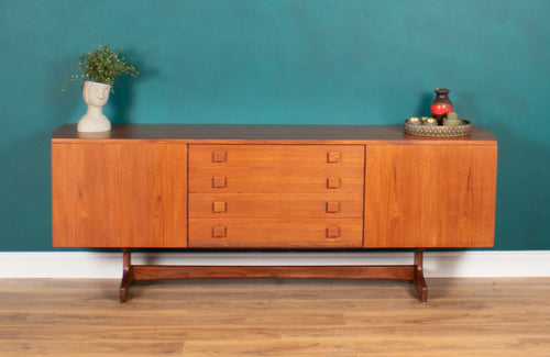 Vintage Teak Vanson Sideboard, British 1970s By Peter Haywood