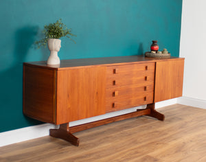 Vintage Teak Vanson Sideboard, British 1970s By Peter Haywood