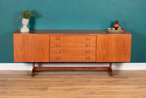 Vintage Teak Vanson Sideboard, British 1970s By Peter Haywood