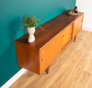 Retro Teak Danish 1960s Long Mid Century Sideboard By Clausen & Søn Denmark