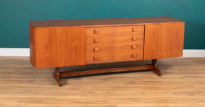 Vintage Teak Vanson Sideboard, British 1970s By Peter Haywood