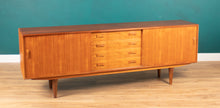 Load image into Gallery viewer, Retro Teak Danish 1960s Long Mid Century Sideboard By Clausen &amp; Søn Denmark