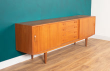 Load image into Gallery viewer, Retro Teak Danish 1960s Long Mid Century Sideboard By Clausen &amp; Søn Denmark