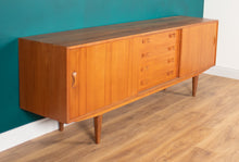 Load image into Gallery viewer, Retro Teak Danish 1960s Long Mid Century Sideboard By Clausen &amp; Søn Denmark