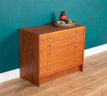 Load image into Gallery viewer, Retro Teak 1960s Danish Chest Of Drawers