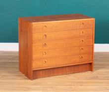 Load image into Gallery viewer, Retro Teak 1960s Danish Chest Of Drawers