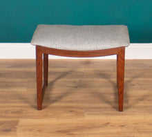 Load image into Gallery viewer, Danish Mid Century Stool Dressing Table Stool Foot Stool