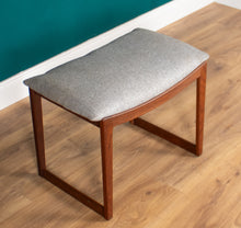 Load image into Gallery viewer, Danish Mid Century Stool Dressing Table Stool Foot Stool