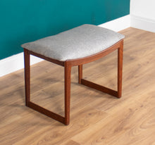 Load image into Gallery viewer, Danish Mid Century Stool Dressing Table Stool Foot Stool