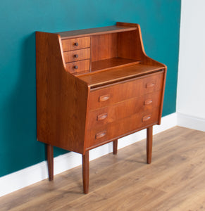 Danish Teak Mid Century Bureau Writing Desk ,Vanity Dressing Table