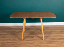 Load image into Gallery viewer, Retro Blonde Ercol Model 383 Dining Table &amp; Four Model 370 Windsor Kitchen Dining Chairs