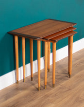 Load image into Gallery viewer, Retro Teak 1960s Set of 3 Nesting Tables By Torpe Mobelfabrikk, Norway Coffee Tables