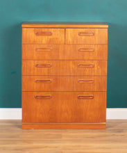 Load image into Gallery viewer, Retro Teak 1960s 2 Drawer Over 4 Chest Of Drawers By Meredew