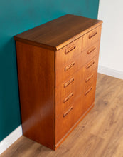 Load image into Gallery viewer, Retro Teak 1960s 2 Drawer Over 4 Chest Of Drawers By Meredew