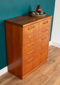 Retro Teak 1960s 2 Drawer Over 4 Chest Of Drawers By Meredew