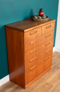 Retro Teak 1960s 2 Drawer Over 4 Chest Of Drawers By Meredew