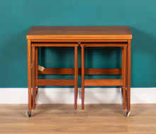 Load image into Gallery viewer, Retro Teak 1960s Mcintosh Nest Of 3 Tables Coffee Tables