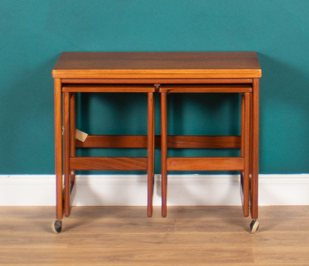 Retro Teak 1960s Mcintosh Nest Of 3 Tables Coffee Tables