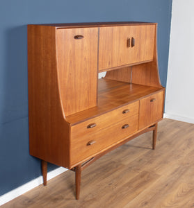 Retro Teak 1960s Long G Plan Scandi Mid Century High Sideboard