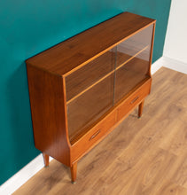 Load image into Gallery viewer, Retro Teak 1960s Jentiuque Mid Century Glazed Bookcase