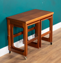 Load image into Gallery viewer, Retro Teak 1960s Mcintosh Nest Of 3 Tables Coffee Tables