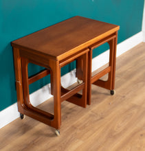 Load image into Gallery viewer, Retro Teak 1960s Mcintosh Nest Of 3 Tables Coffee Tables