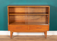 Load image into Gallery viewer, Retro Teak 1960s Jentiuque Mid Century Glazed Bookcase