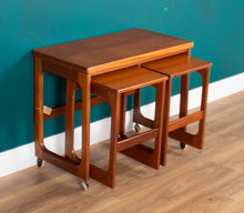 Load image into Gallery viewer, Retro Teak 1960s Mcintosh Nest Of 3 Tables Coffee Tables