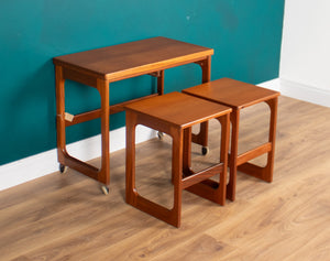 Retro Teak 1960s Mcintosh Nest Of 3 Tables Coffee Tables