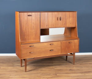 Retro Teak 1960s Long G Plan Scandi Mid Century High Sideboard