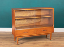 Load image into Gallery viewer, Retro Teak 1960s Jentiuque Mid Century Glazed Bookcase